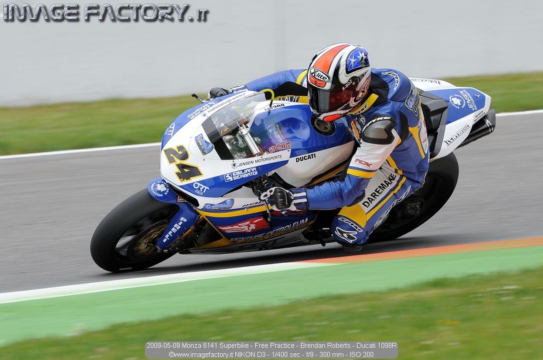 2009-05-09 Monza 6141 Superbike - Free Practice - Brendan Roberts - Ducati 1098R.jpg